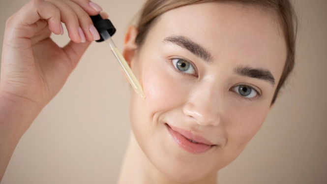 Ilustrasi wajah berminyak