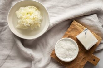 Ilustrasi body scrub.