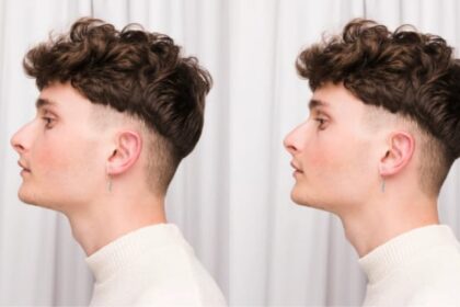 Ilustrasi potongan rambut pria textured crop