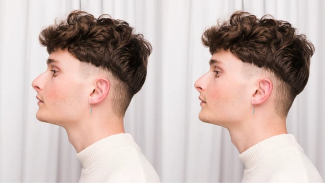 Ilustrasi potongan rambut pria textured crop