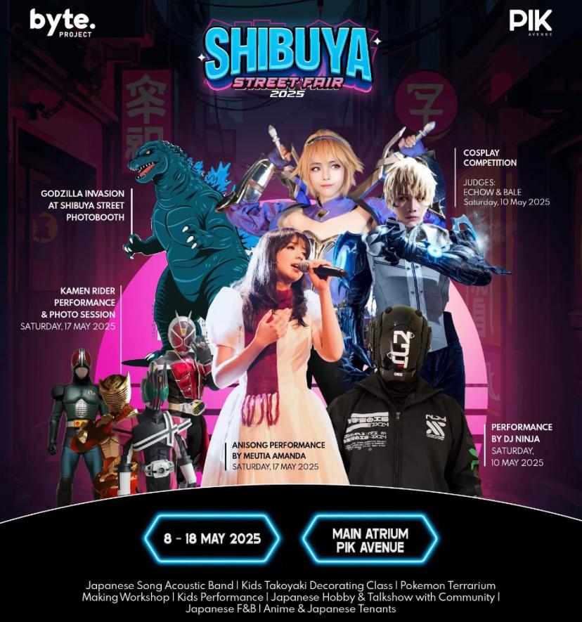Shibuya Street Fair 2025 Hadirkan Juri Cosplay Top Indonesia dan MC Komunitas Jepang