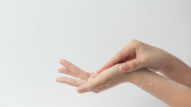 ilustrasi kulit tangan kering