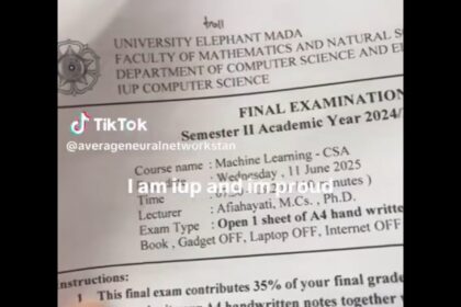 Mahasiswa UGM Viralkan Kesalahan Terjemahan ‘University Elephant Mada’ di Kertas Ujian, Dapat Teguran Kampus