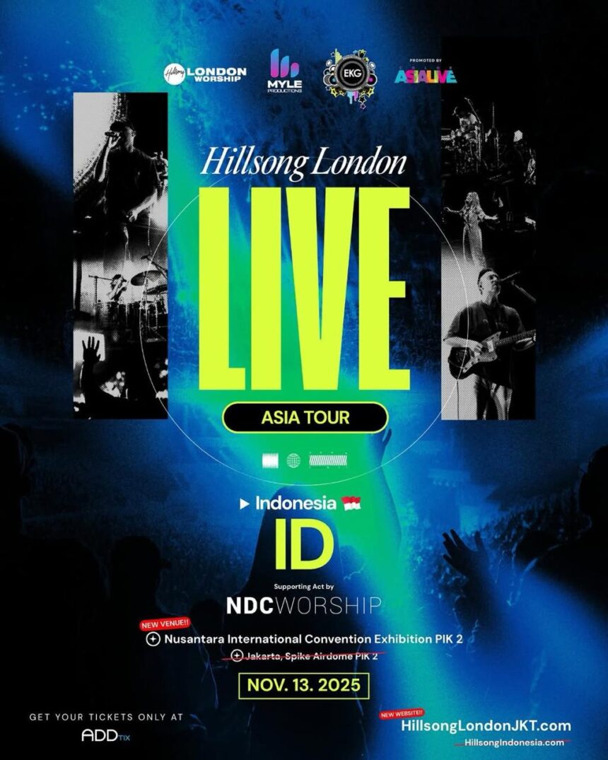 Catat! Venue Konser Hillsong London Jakarta Pindah ke NICE PIK 2