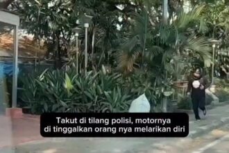Kayak Lihat Hantu! Pemotor di Makassar Kabur Ketakutan Saat Lihat Polisi