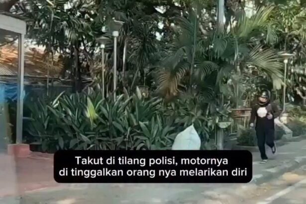 Kayak Lihat Hantu! Pemotor di Makassar Kabur Ketakutan Saat Lihat Polisi