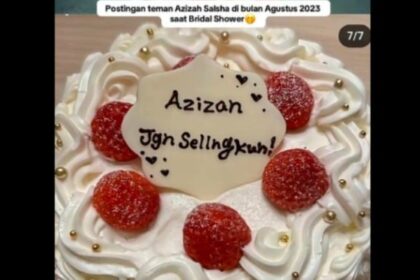 Viral Kembali Kue ‘Azizah Jangan Selingkuh’, Netizen: Temannya Sudah Tahu Kelakuan Aslinya