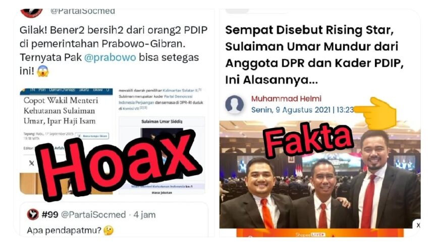 Partai Socmed Dituding Sengaja Sebar Hoax untuk Adu Domba Presiden Prabowo dan Megawati