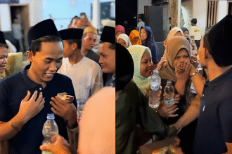 Lihat Ekspresi Gus Elham Saat Rombongan Ibu-ibu Berebut Minta Berkah dari Tangannya