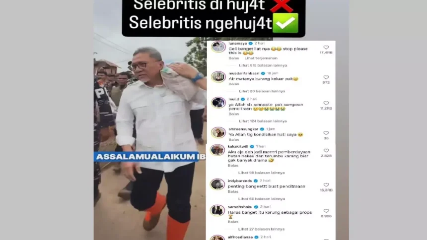 Viral Sejumlah Selebriti Diduga Beri Kritikan ke Zulkifli Hasan