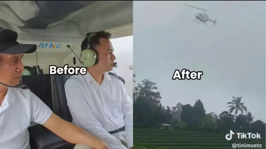Menegangkan, Detik-detik Mencekam Helikopter Raffi Ahmad Oleng Diterpa Angin Kencang, Nyaris Mendarat Darurat