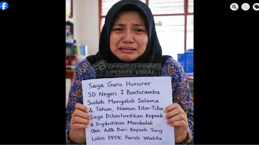 Viral Guru Honorer di SDN 7 Bontoramba Dipecat setelah 4 Tahun Mengabdi, Posisi Diganti Adik Kepala Sekolah